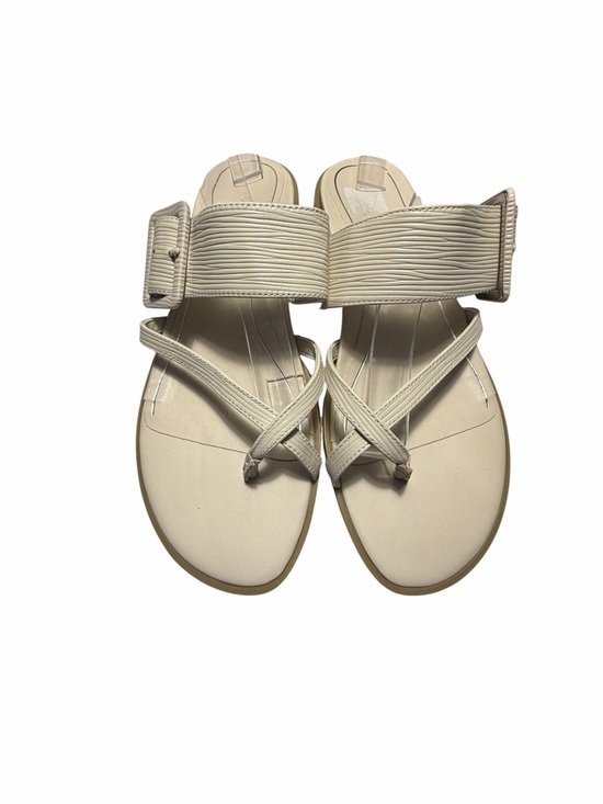 Vionic Shoes - VIONIC Julep Cream Leather Strap Sandals Casual Toe Loop Style Sz 8